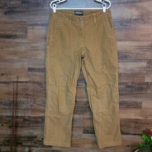 Mountain Khakis Alpine Pants Size 12 Double Knee Tan Canvas Outdoor Gorpcore